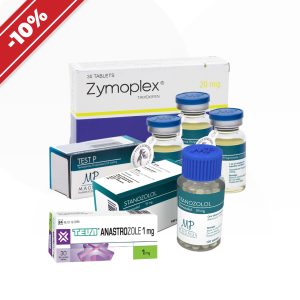 Ein Kurs für schlanke Muskeln. Winstrol + Testosteron + Tamoxifen